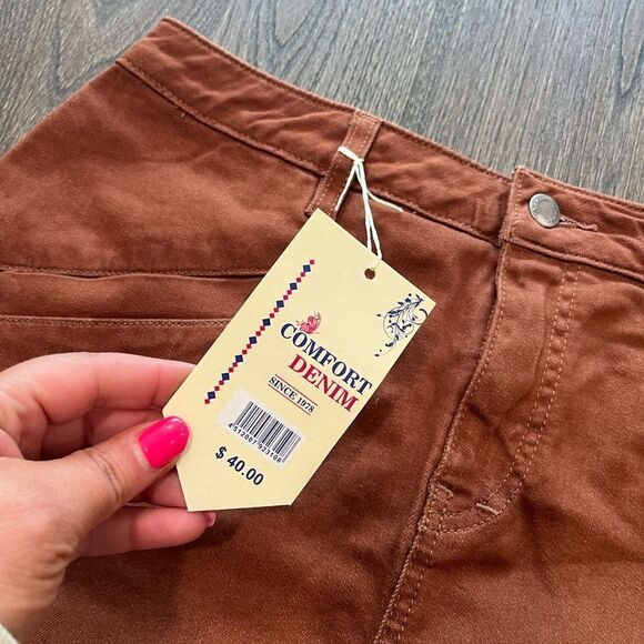 NWT Comfort Denim Mini Skirt Belted Size 9/10 - Picture 6 of 8